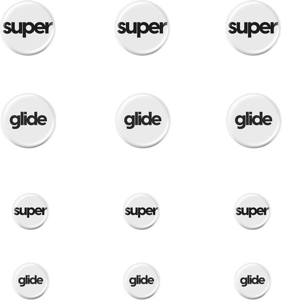 Gepolijste muisschaatsen voor gaming - Supersnelle en duurzame gaming muisvoeten (Type-S, 12 stuks) — afbeelding 3