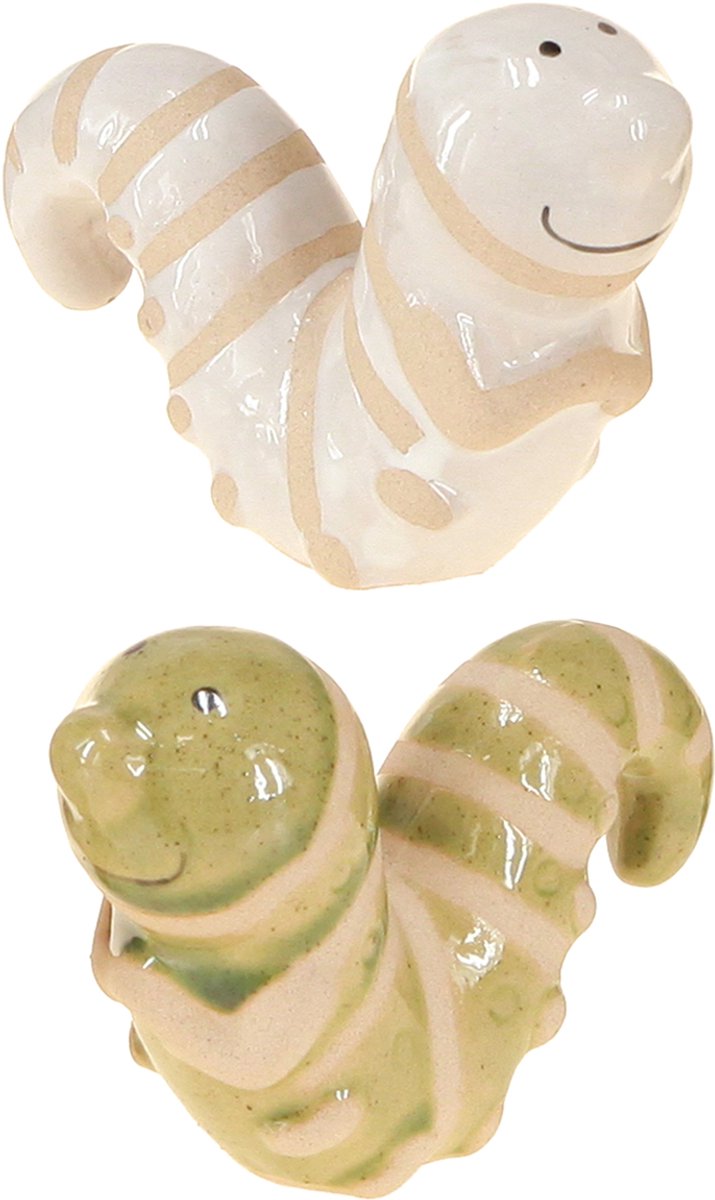 Grappige worm decoratie keramische rups hangende decoratiepot 9x6cm 2