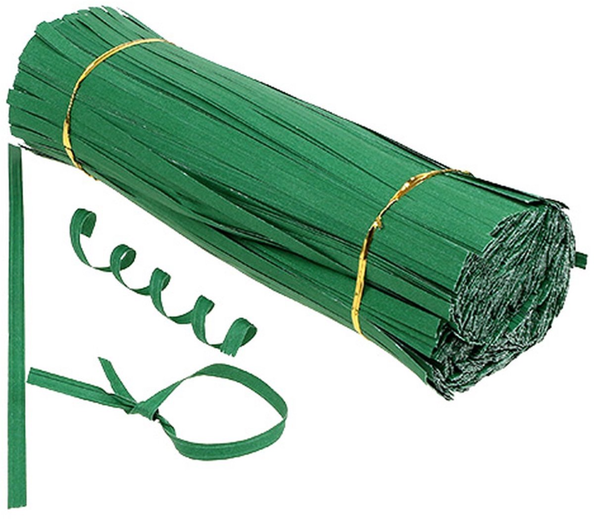Bindstrips lang groen 30cm 2-draads 1000 stuks, 1000 Stück