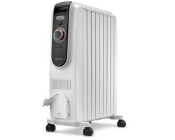 De'Longhi Dragon EasyTronic TRD50820 -Oliegevulde radiator met schoorsteeneffect en slimme temperatuurcontrole - Verwarmd kamers tot 60 m²- Wit