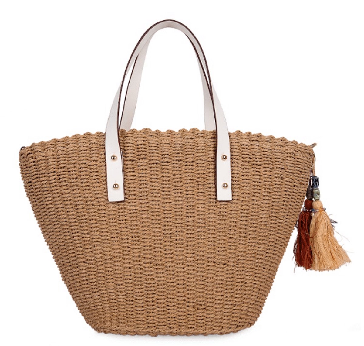 Laurent David Handtas White | Bruin | Maat: One Size