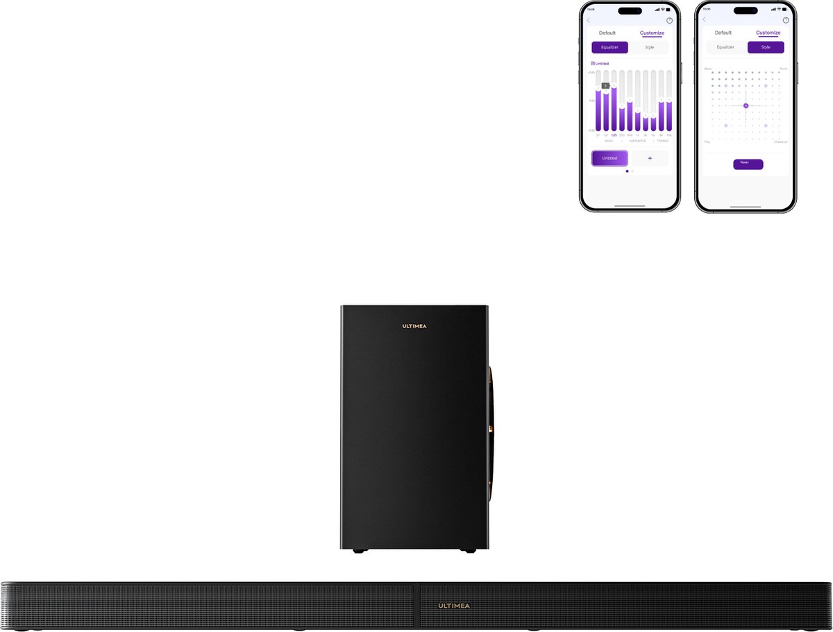 Ultimea Skywave F30 Soundbar met Dolby Atmos Subwoofer - Ultimea - €219,99