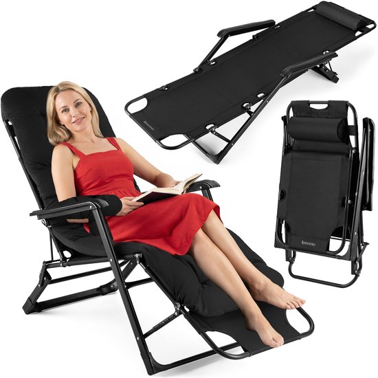 Feel Furniture – Buiten ligstoel – verstelbaar – met kussen – Feel Furniture