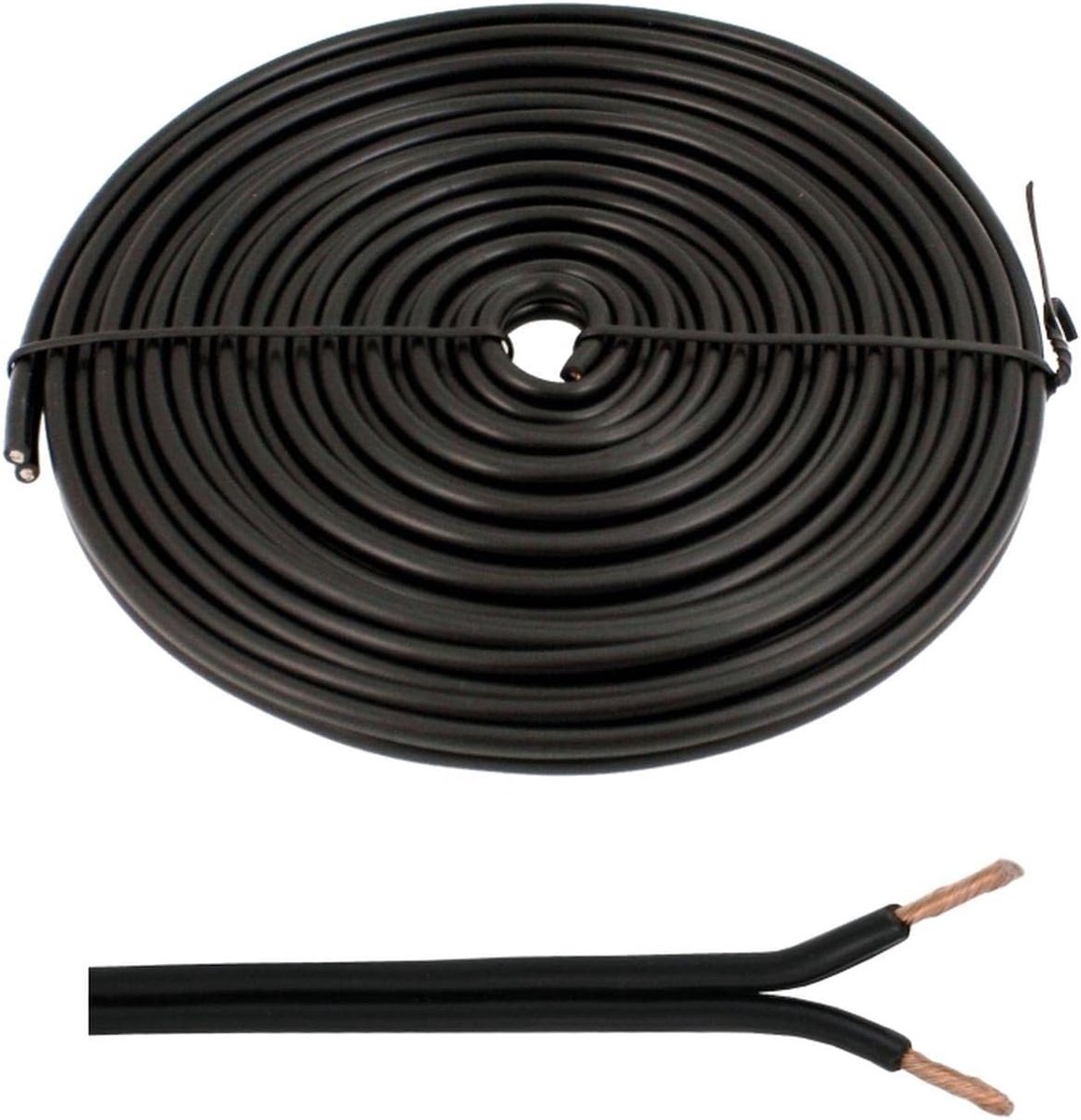 Luidsprekerkabel 5m 2x 4mm² Zwart - Audiokabel
