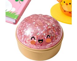 Giant Dumpling Squishy Toy - Stressverlichtend Speelgoed - Zacht - Fidget Squishy - Niet plakkerig - angst - voor volwassenen en kinderen - Verbeterde versie - 1 Doorzichtig roze