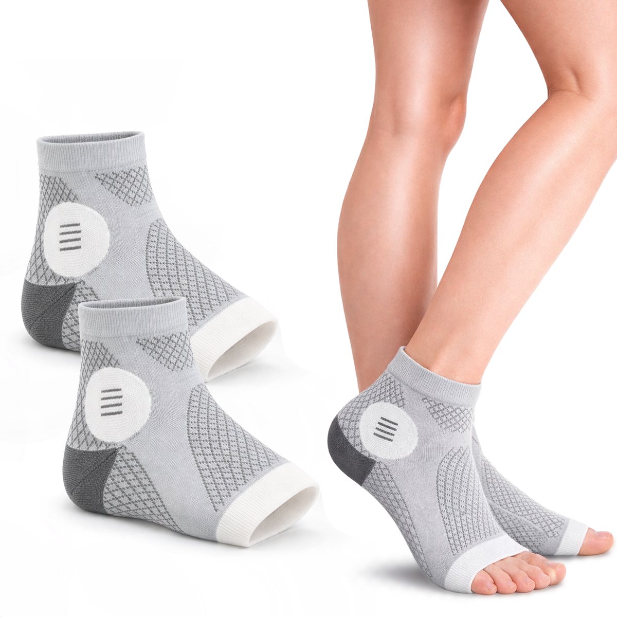 Alyze Compressie sokken - Maat 43-46 - Voor Dames en heren - Kousen - Bed - Slaap - Sport - Sokken - Doorbloeding & Hardloop