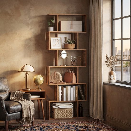 VASAGLE Étagères, bibliothèque à 6 niveaux, cloison de séparation