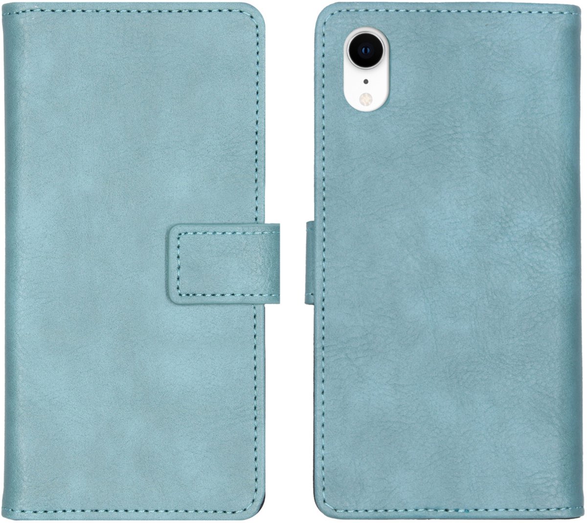 imoshion Hoesje - Geschikt voor Apple iPhone XR - Luxe Bookcase - Lichtblauw