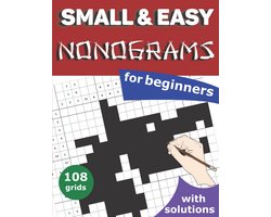 Beginner Nonograms: 108 Gemakkelijke tot Medium Japanse Logische Puzzels