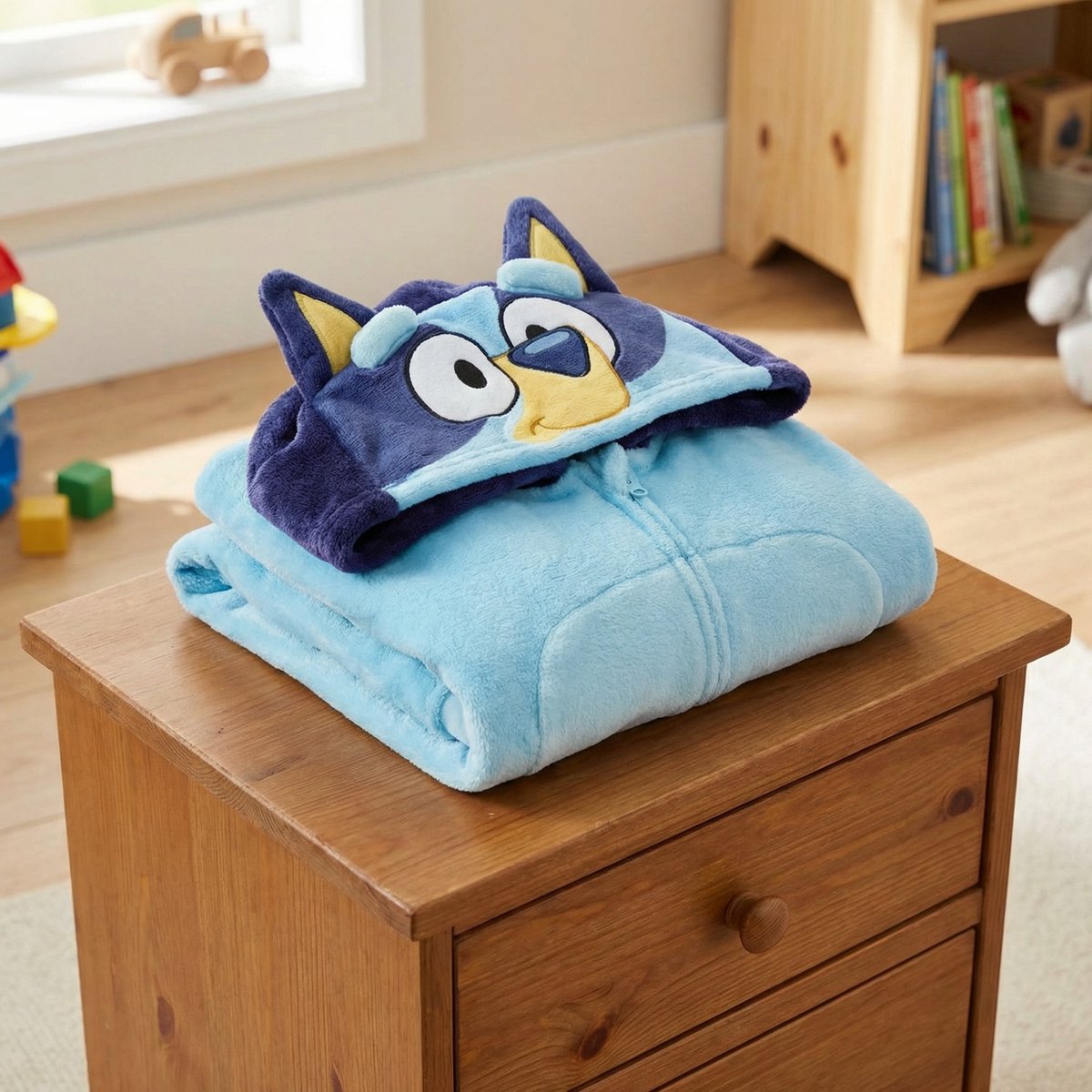 Bluey Onesie - Maat 98 - Polyester - Blauw - Pyjama - Jongens — afbeelding 3