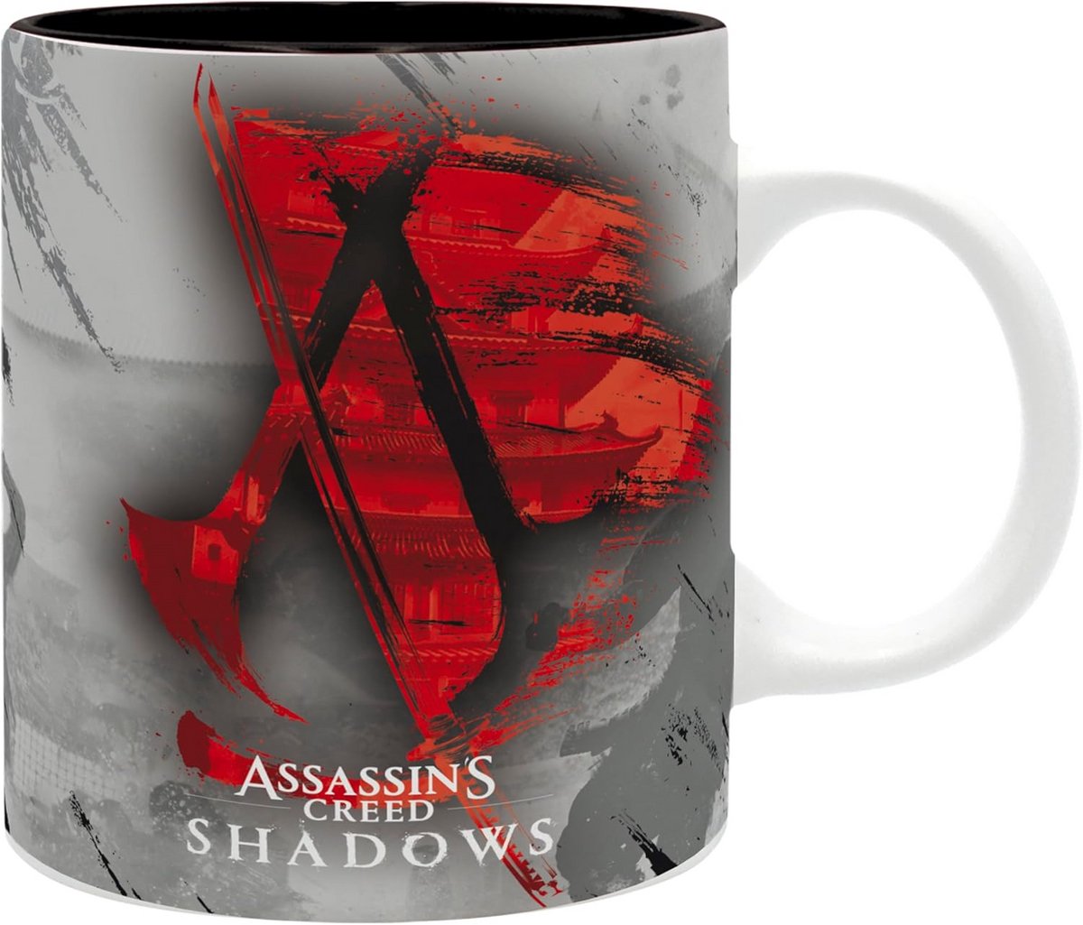 Shadows Crest Kop - Zwart-Rood-Grijs Keramiek voor Gaming