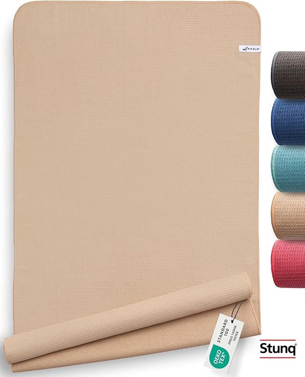 Antislip yogahanddoek met noppen - lichtgewicht en snel absorberend - sportmat beschermer