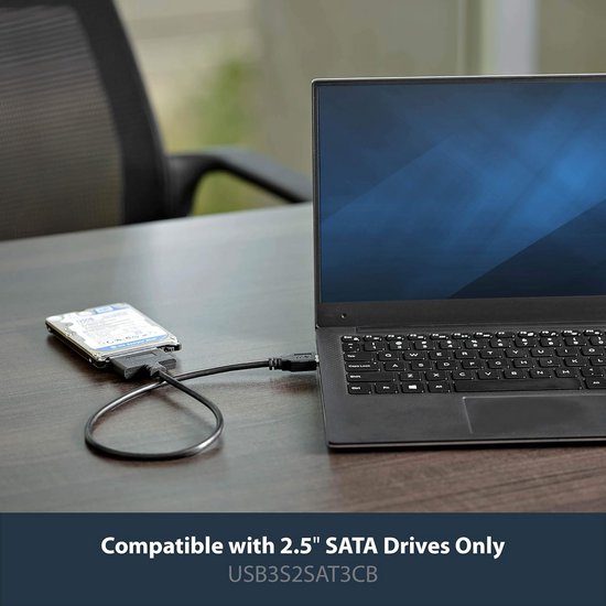 SATA naar USB kabel - 2,5" SATA III harde schijf adapter - extern converter voor SSD/HDD datatransfer — afbeelding 3