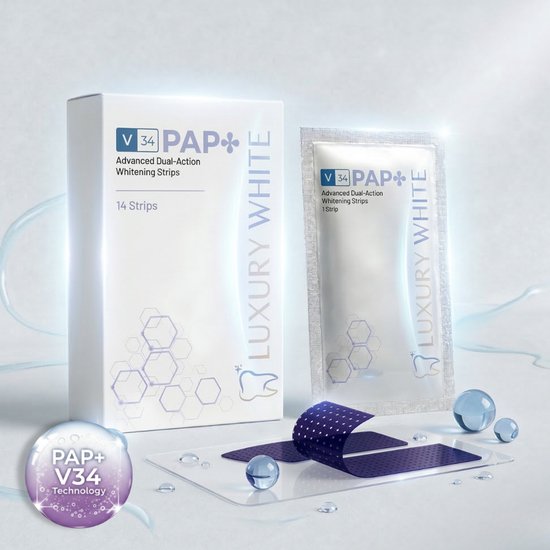 Luxury White - V34 X PAP+ Whitening Strips