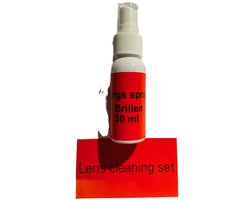 Reinigingsset voor brillen-Lenscleaner-Reinigingsspray-Reinigings Spray voor Brillen-30ML inclusief reinigings doekje