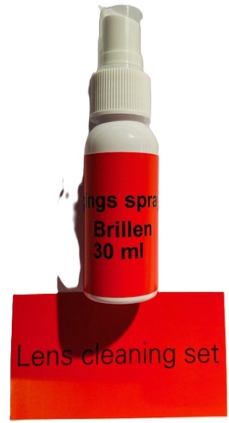 Reinigingsset voor brillen-Lenscleaner-Reinigingsspray-Reinigings Spray voor Brillen-30ML inclusief reinigings doekje