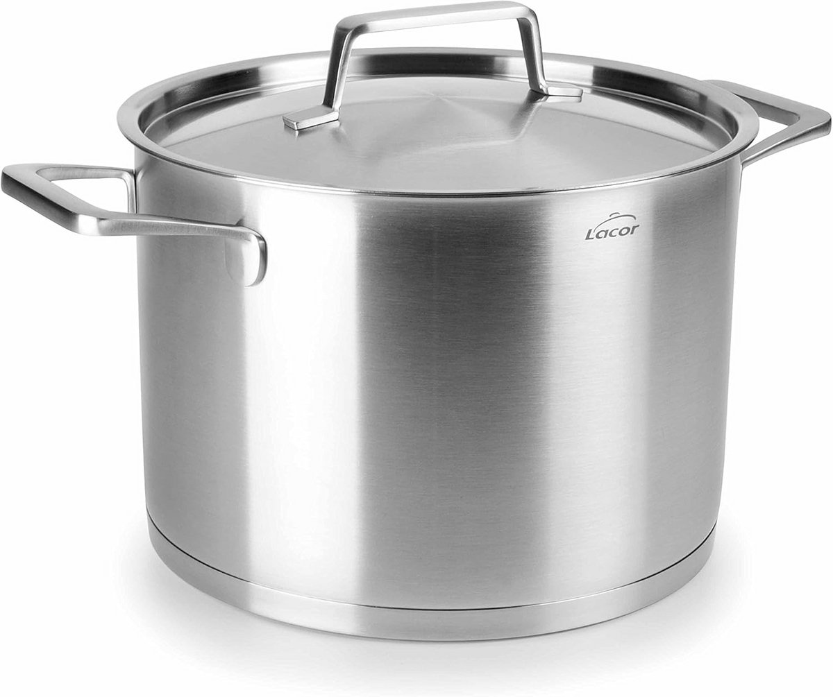 Kookpan met Deksel 16x13 cm - RVS Pan met Sandwichbodem voor Inductie