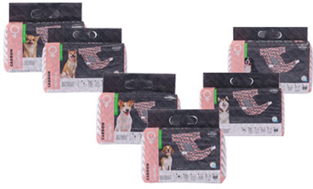 M-Pets Carbon Luiers voor Teefjes - S