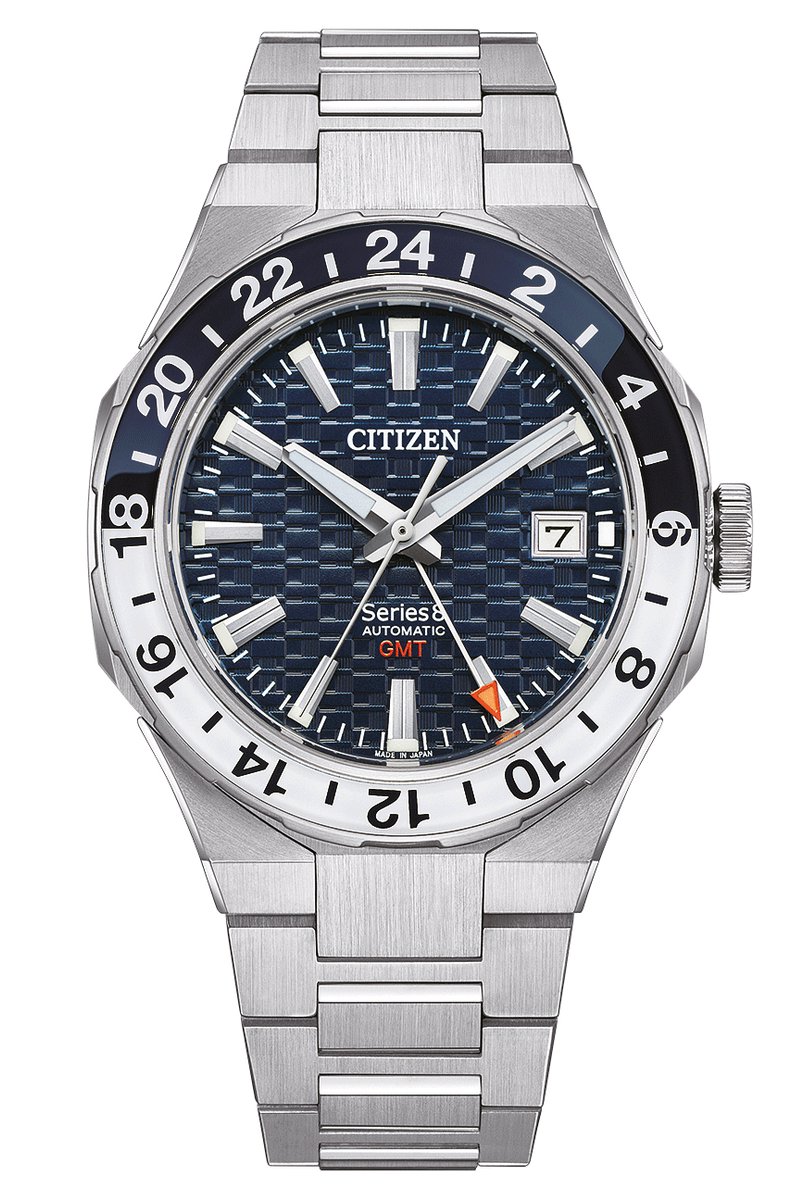 Citizen Series 8 GMT NB6034-58L Horloge - Staal - Zilverkleurig - Ø 41 mm