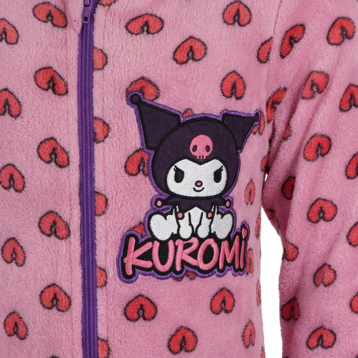 Kuromi Onesie - Maat 122/128 - Polyester - Pyjama - Paars — afbeelding 3