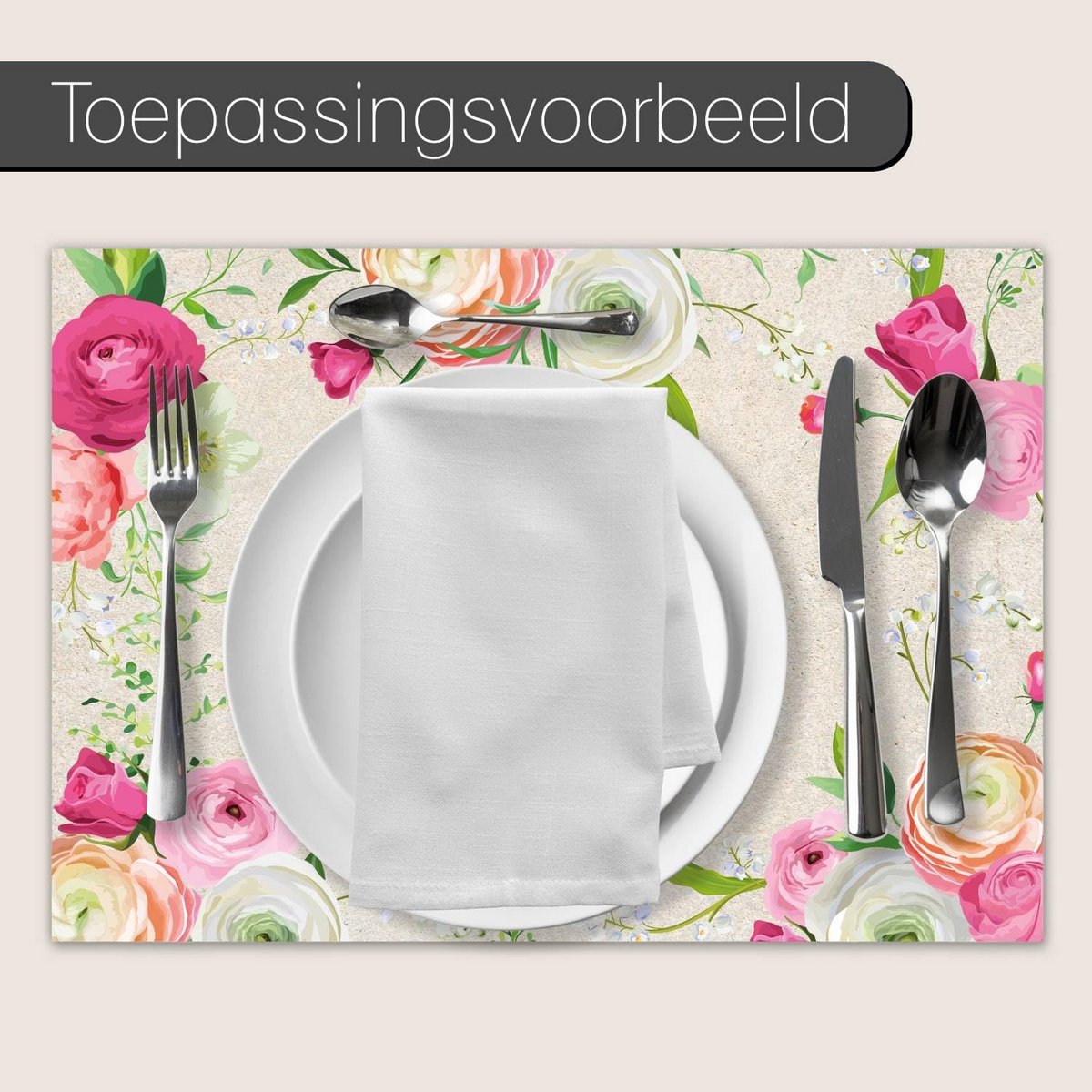 100 Papieren Tafelloper Rozenblaadjes Decoratie Vierkant DIN A3