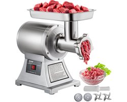 VEVOR Vleesmolen 448x210x387MM Gehaktmolen 1100W Multifunctionele Keukenmachine Vlees van Roestvrij…
