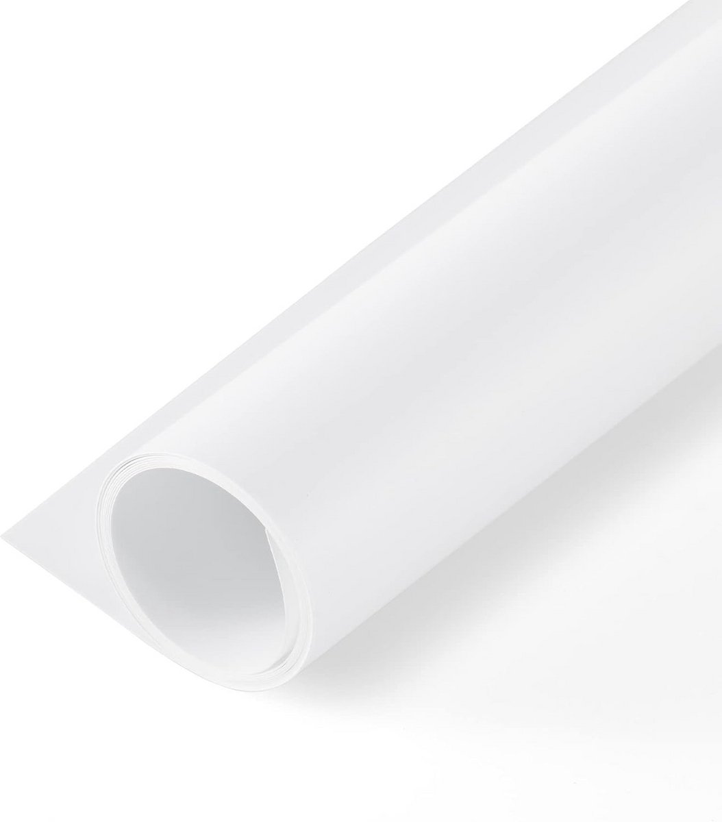 Grote Witte PVC Achtergrond voor Fotografie 120x240cm Waterdicht & Mat