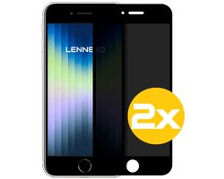 Privacy Screenprotector Geschikt Voor iPhone SE 2022/2020/8/7 - Volledige Beschermglas - 2 Stuks