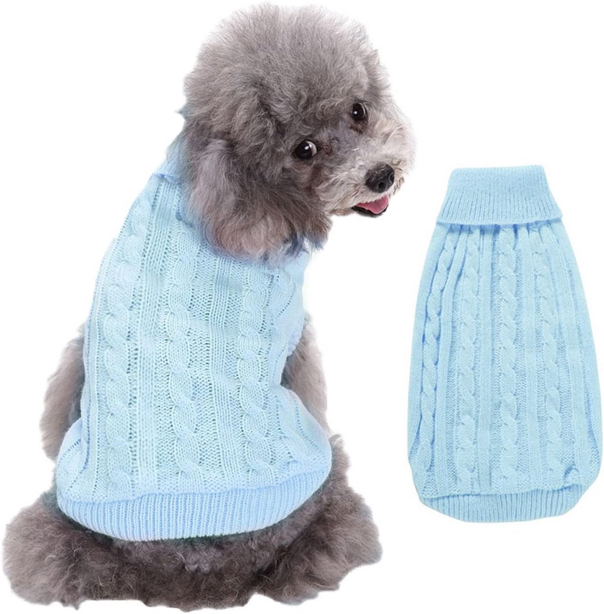 Warme Gebreide Trui voor Kleine en Middelgrote Honden en Katten