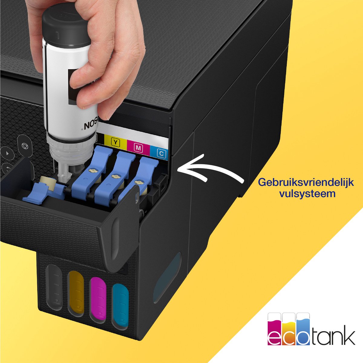 Epson EcoTank ET-2870 - All-in-One Inkttank Printer - Zwart — afbeelding 3