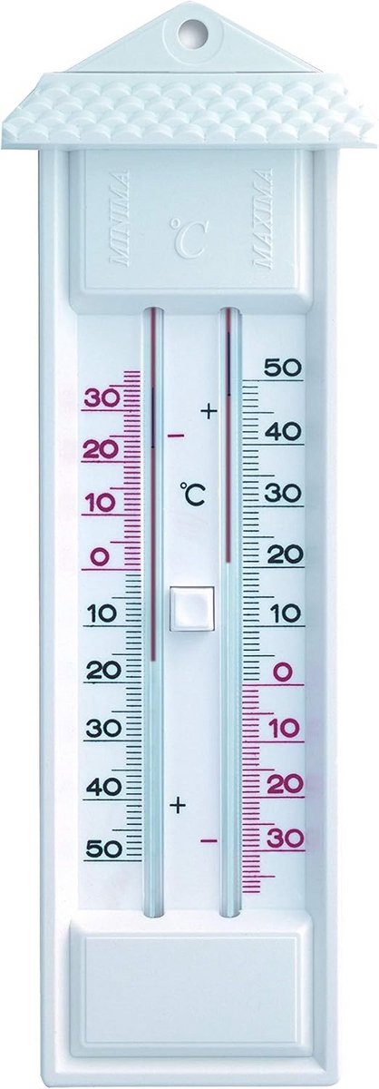 Digitale Binnen/Buiten Thermometer met Houder Wit