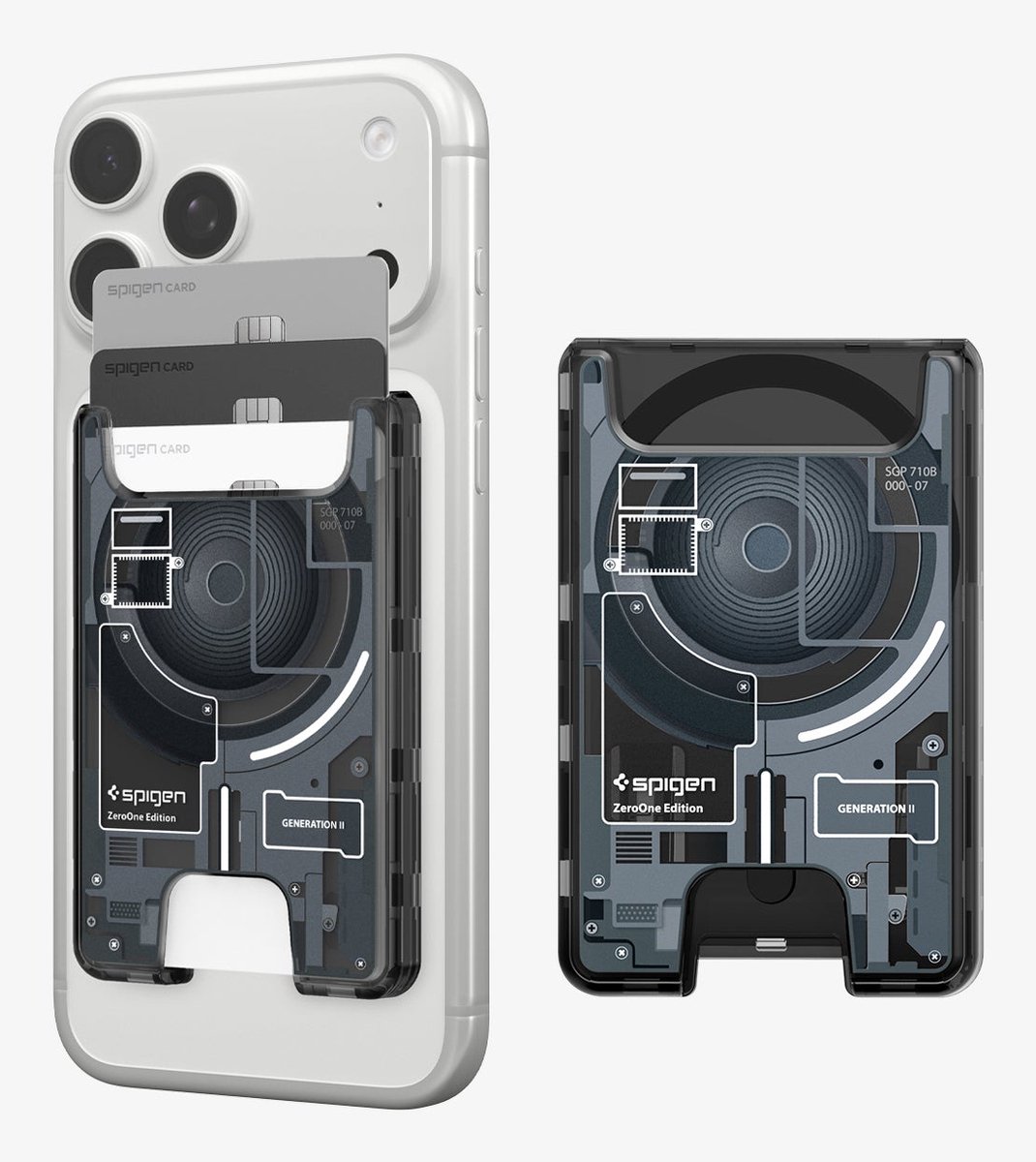 Spigen Ultra Hybrid Wallet Magsafe, Zero One Zwart