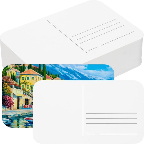 100 Vellen A6 Aquarelpapier – 300 G/m², Wit, Dubbelzijdig Bruikbaar – Perfect Voor Kaarten, Uitnodigingen En Buiten Schilderen