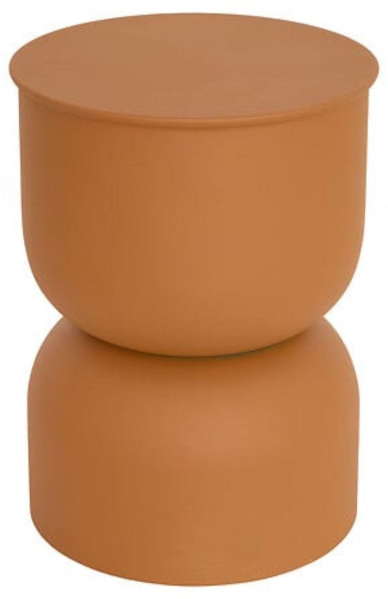 Atmosphera – Totem Salontafel Palomba – Oker Ø 31 cm Staal H 41.8 cm – Geen Montage