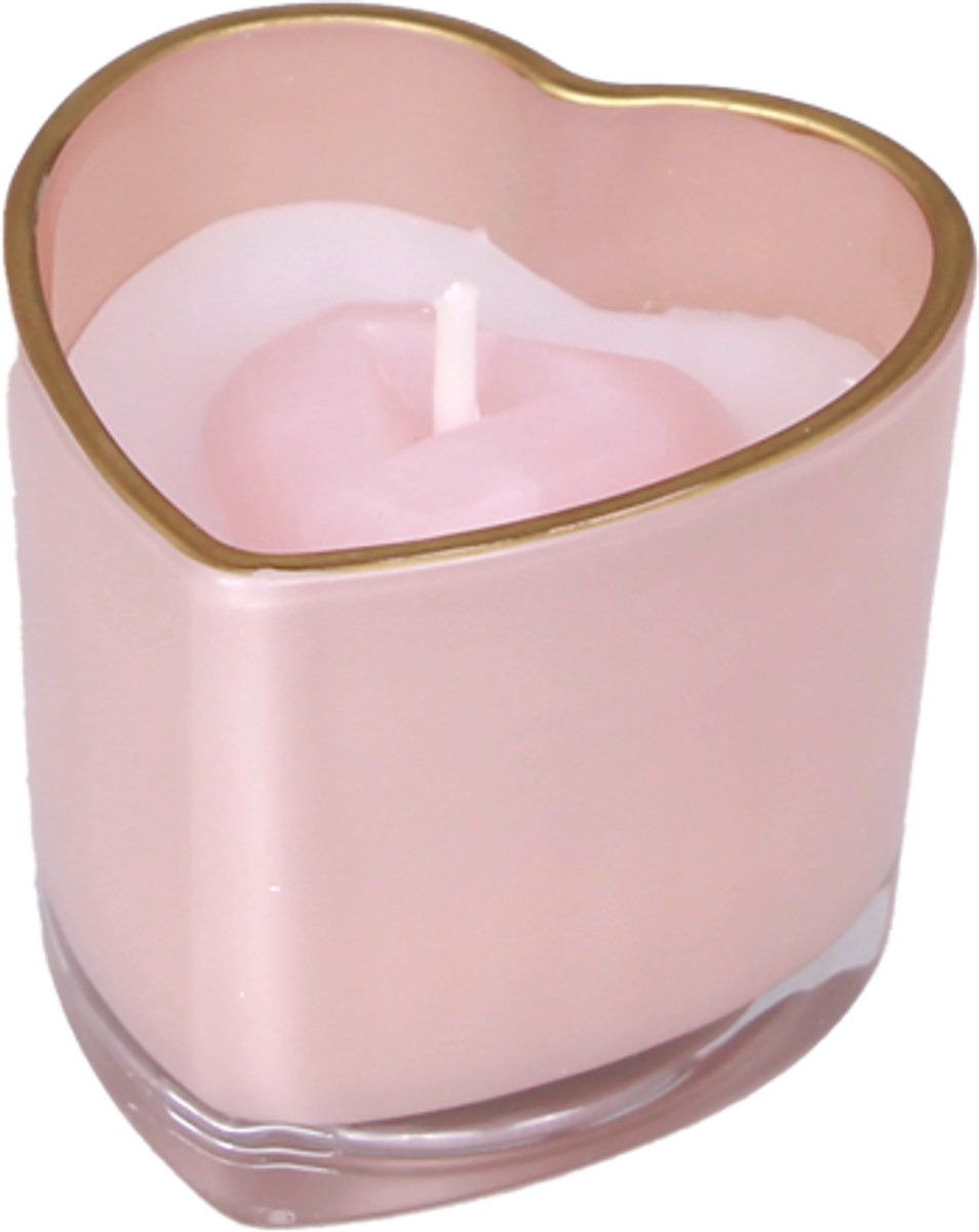 MY FLAME - Sojakaars in hartvorm - YOU MAKE MY HEART MELT - Geur: Silky Tonka - Maat: D9 x H4 cm - Branduren: 30u
