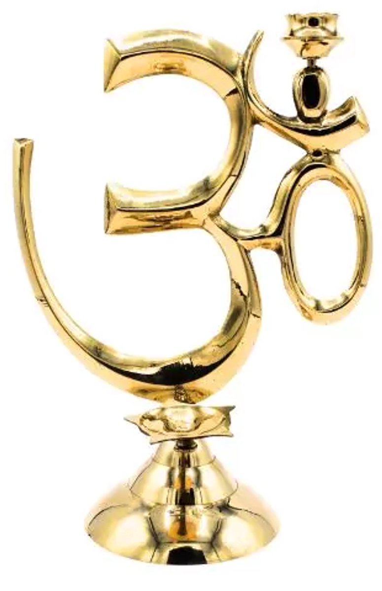 Messing Om Aggardan - Messing Ohm wierookhouder 25 cm.