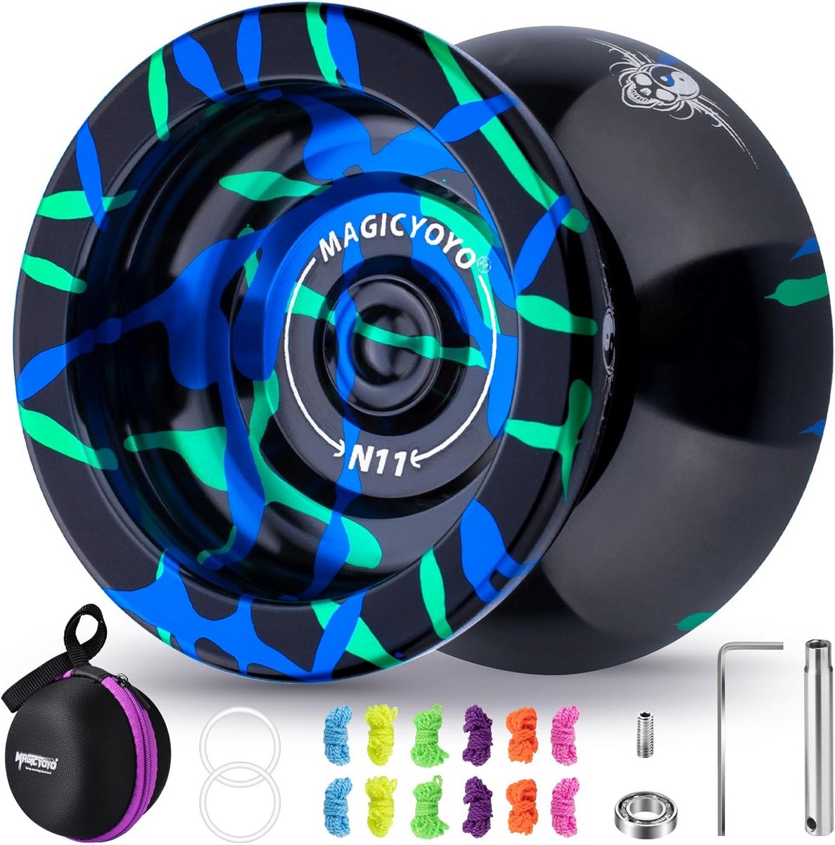 Professioneel 2-in-1 Yoyo voor Beginners en Gevorderden Compleet met Accessoires