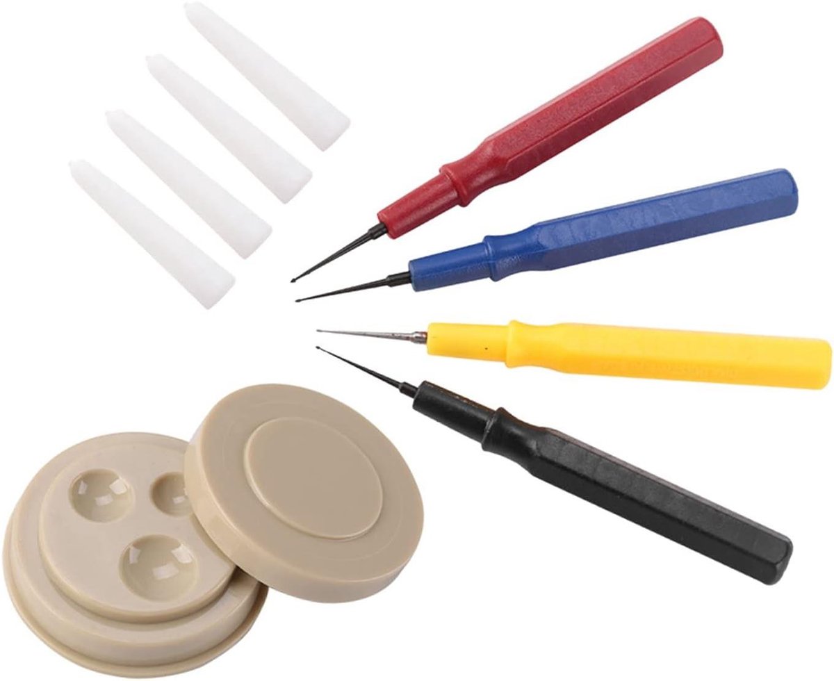 Allecto - Horlogereparatieset - Horlogereparatie - 5-delig - Verschillende maten - Zakhorloges - Horloge reparatieset met draagbare oliër en oliedop - Doe-het-zelf horloge reparatie kit