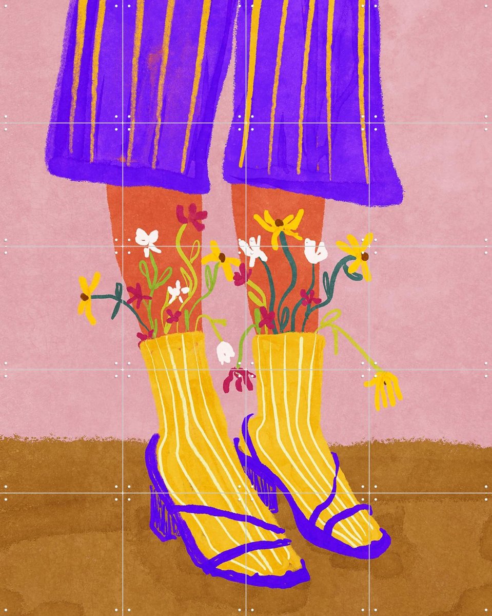 IXXI Fashion Shoot, Raissa Oltmanns - 80 x 100 cm - Gratis ophangtool - Grote wanddecoratie en posters - Illustraties, Digitale Kunst, Speels