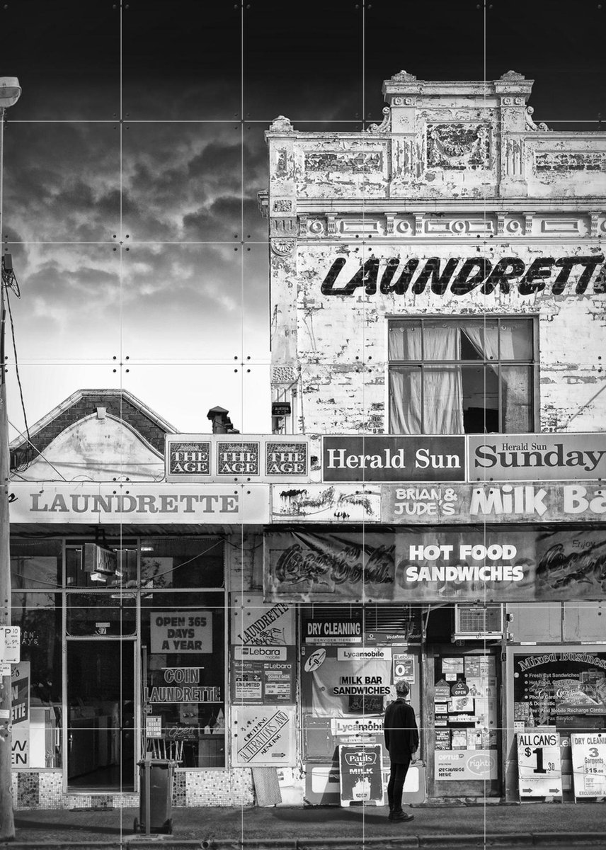 IXXI Mixed Business, Adrian Donoghue & Various - 100 x 140 cm - Gratis ophangtool - Grote wanddecoratie en posters - Fotografie, Klassiek, Fotografie