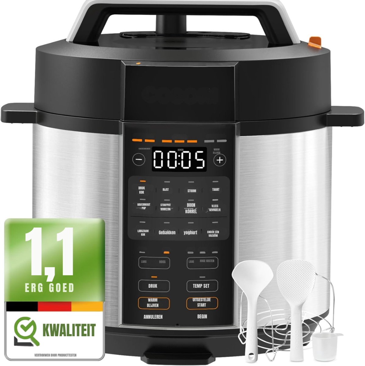 Core® Multicooker Slowcooker Zwart 38cm - Core® - €249,95