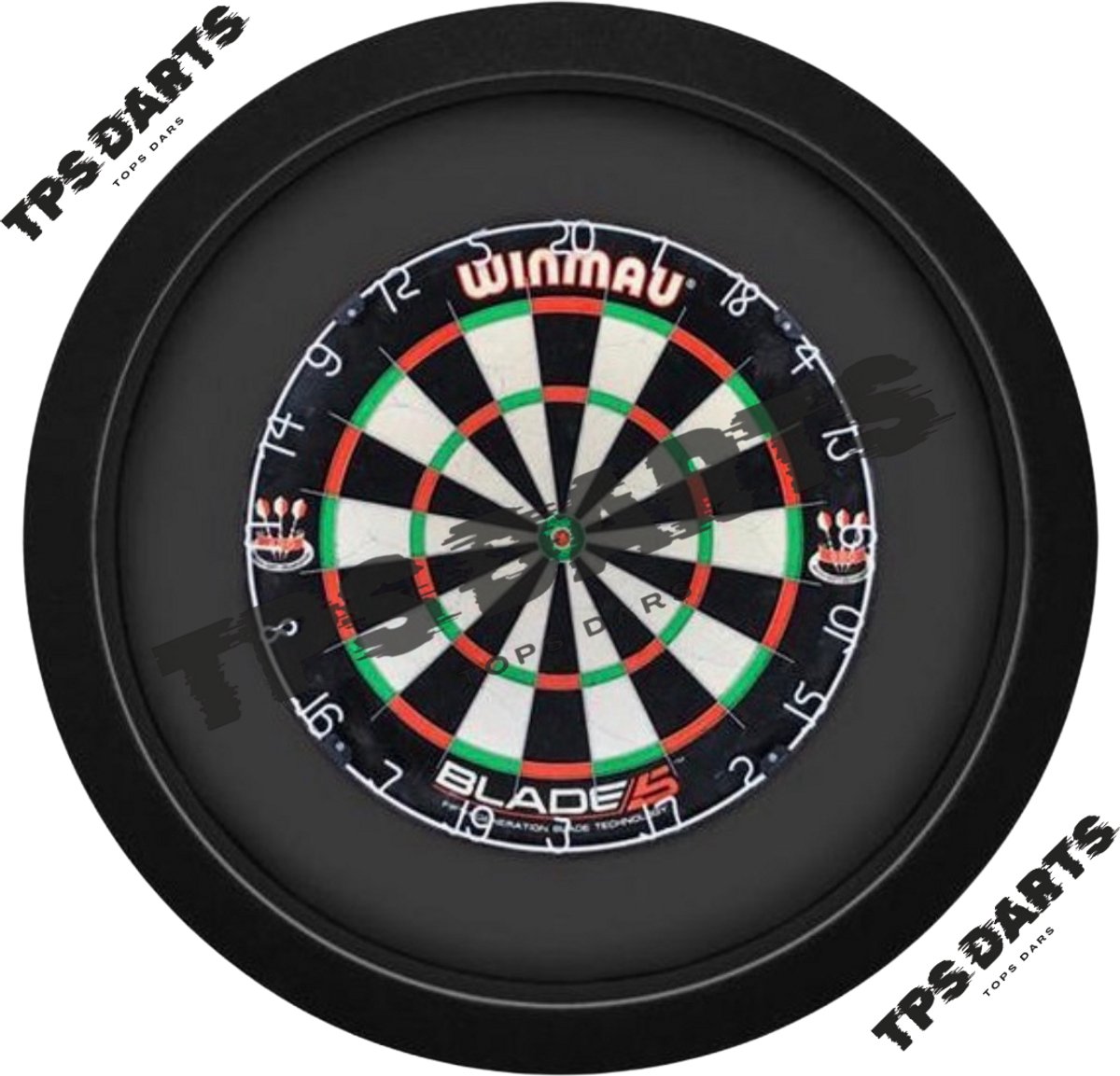 Tps Dartbord verlichting - Premium XXL Zwart - Led Dartbord verlichting - Led surround dartbord verlichting- dartbord -dartbord verlichting - dartbord verlichting xl