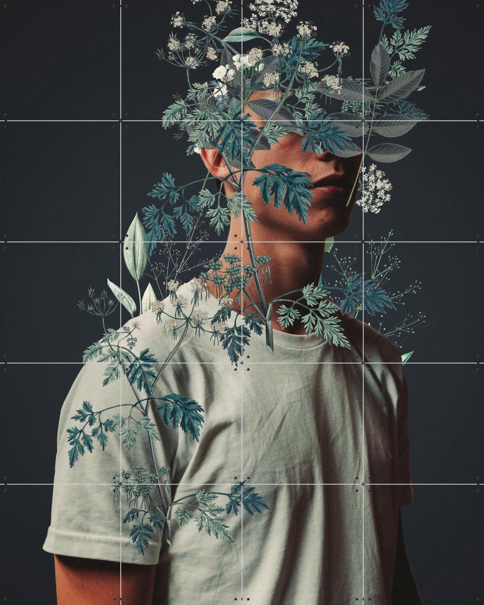 IXXI Waiting to Inhale, Frank Moth - 80 x 100 cm - Gratis ophangtool - Grote wanddecoratie en posters - Gemengde Technieken, Surrealisme, Klassiek