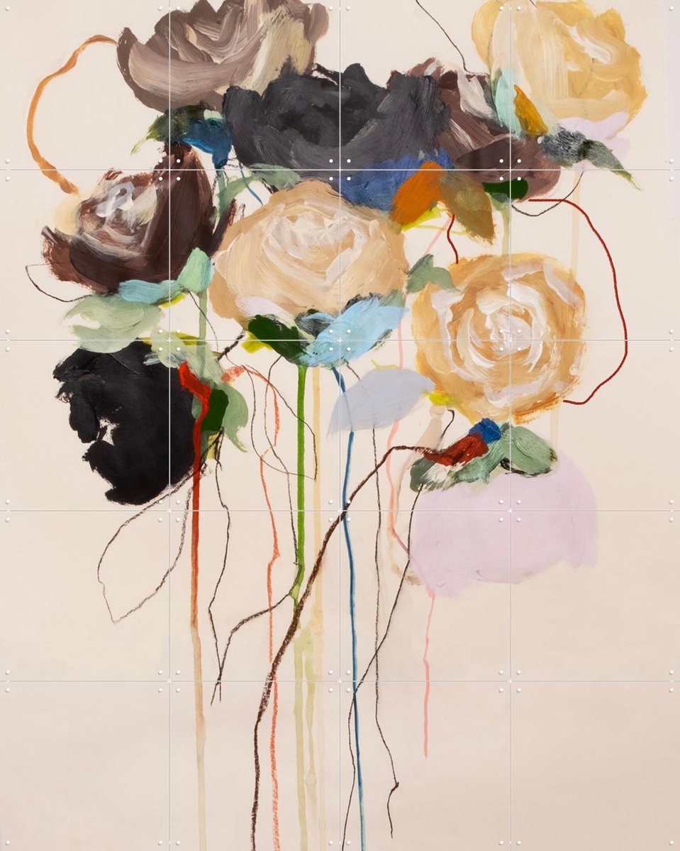 IXXI Lullaby, Leigh Viner - 80 x 100 cm - Gratis ophangtool - Grote wanddecoratie en posters - Abstract, Bloemen, Botanisch