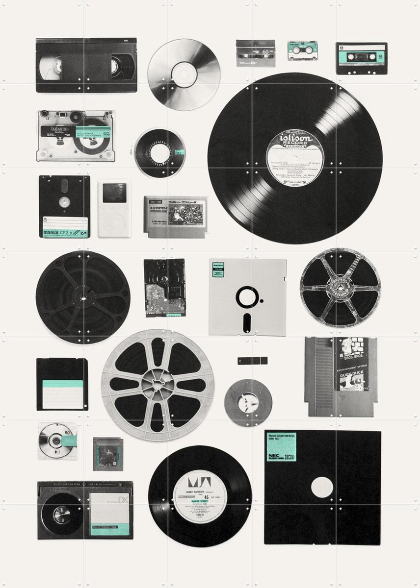 IXXI Data, Florent Bodart - 100 x 140 cm - Gratis ophangtool - Grote wanddecoratie en posters - Illustraties, Grafisch Ontwerp, Mancave