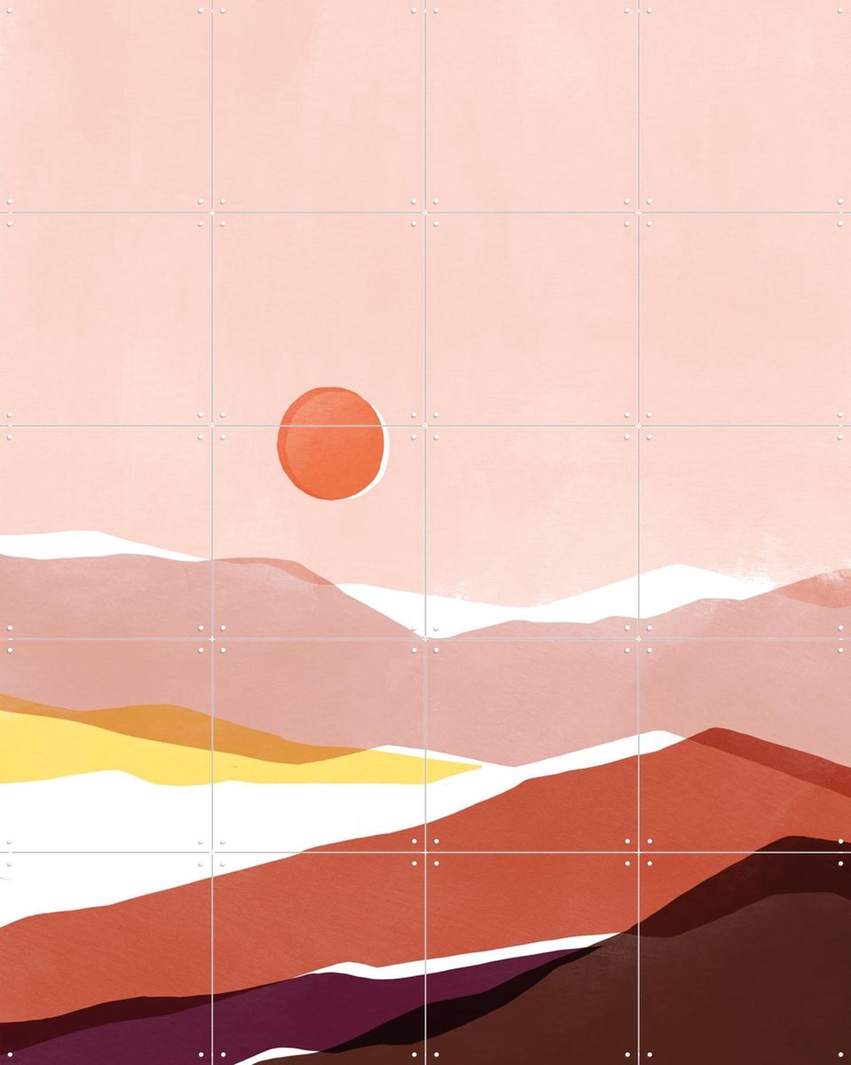 IXXI Fajr, Sacrée Frangine - 80 x 100 cm - Gratis ophangtool - Grote wanddecoratie en posters - Illustraties, Digitale Kunst, Minimalisme, Abstract