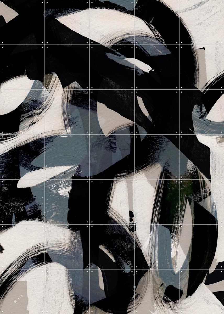 IXXI Abstract Brush Strokes 152, Mareike Böhmer - 100 x 140 cm - Gratis ophangtool - Grote wanddecoratie en posters - Grafisch Ontwerp, Kwaststreken