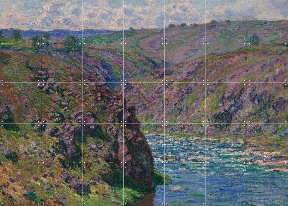 IXXI Valley of the Creuse (Sunlight Effect), Claude Monet & Museum of Fine Arts Boston - 140 x 100 cm - Gratis ophangtool - Grote wanddecoratie en