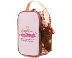 Allecto- Isolerende snacktas - Lunchtas ontworpen voor opslag van voedselpotten - Lichtgewicht en geschikt voor reizen - Compatibel met thermosflessen - Dacool 16oz voedselpot (roze)