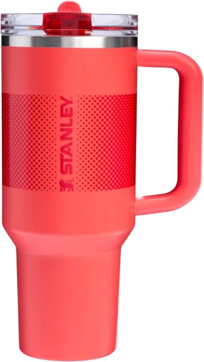 Stanley Quencher H2.0 Flowstate Tumbler 1.2L (Coral Fade) - RVS - Lekvrije Thermosbeker met Rietje & Handvat – Geïsoleerd RVS – BPA-vrij - Drinkfles Waterfles
